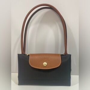 New Longchamp Le Pliage Original LargeShoulder Nylon Bag Tote In Black